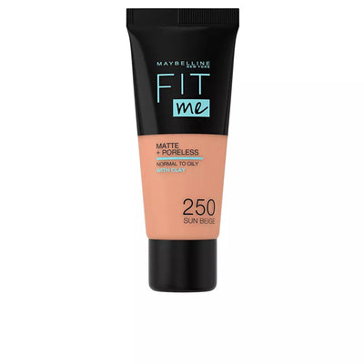 MAYBELLINE-FIT ME MATTEPORELESS foundation 250 sun beige-DrShampoo - Perfumaria e Cosmética