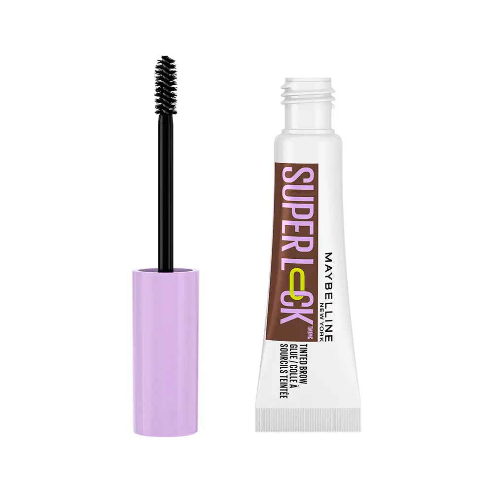 MAYBELLINE-GEL FIXADOR DE SOBRANCELHAS SUPER LOCK Castanho Escuro 8 g-DrShampoo - Perfumaria e Cosmética