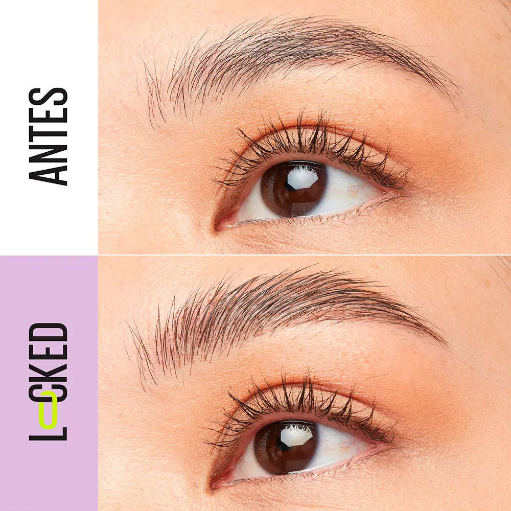 MAYBELLINE-GEL FIXADOR DE SOBRANCELHAS SUPER LOCK Castanho Escuro 8 g-DrShampoo - Perfumaria e Cosmética
