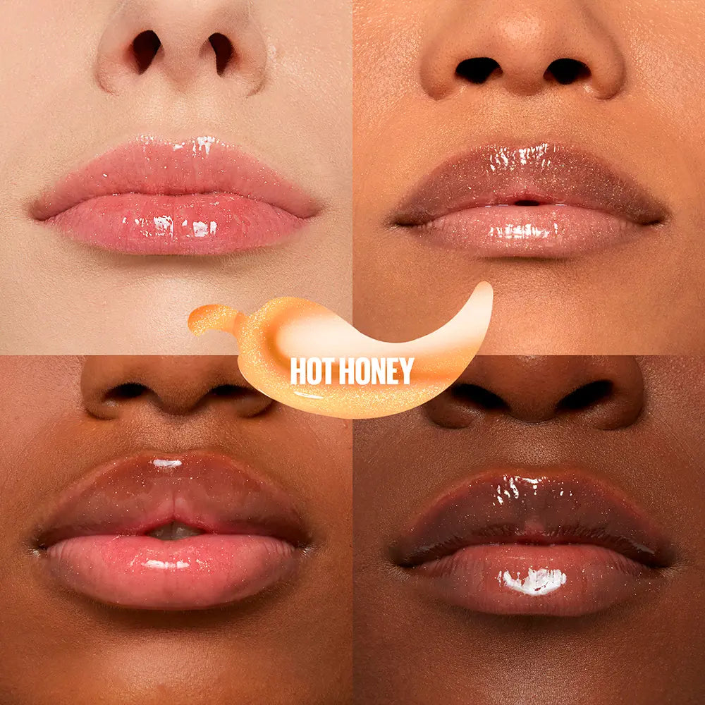 MAYBELLINE-GLOSS LABIAL VOLUMIZADOR PLUMP 008 MEL QUENTE 54 ml-DrShampoo - Perfumaria e Cosmética