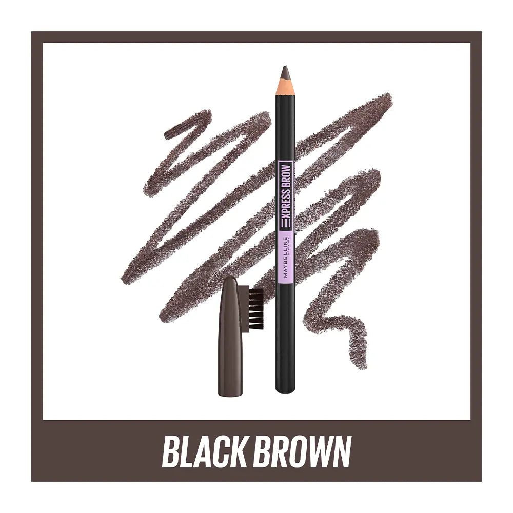 MAYBELLINE-Lápis de sobrancelha EXPRESS BROW 06 preto marrom 43 gr-DrShampoo - Perfumaria e Cosmética