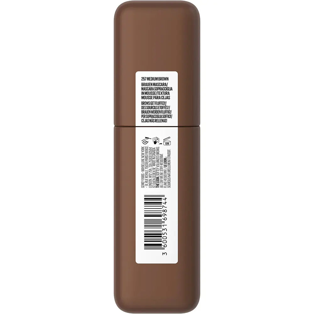 MAYBELLINE-MÁSCARA SUPERFLUFF para sobrancelhas 257 Castanho Médio 5 ml-DrShampoo - Perfumaria e Cosmética
