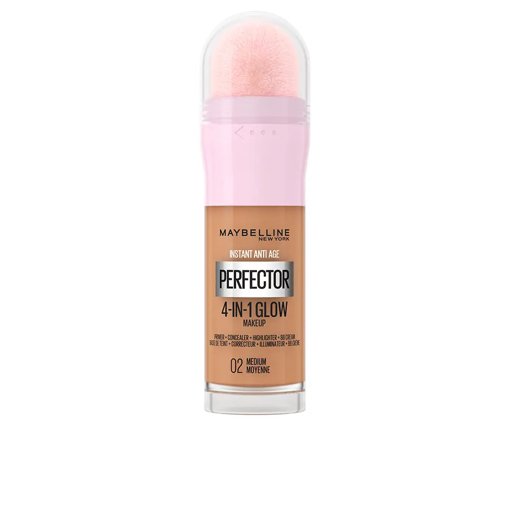 MAYBELLINE-PERFECCIONADOR ANTIIDADE INSTANTÂNEO GLOW 02 médio 20 ml-DrShampoo - Perfumaria e Cosmética