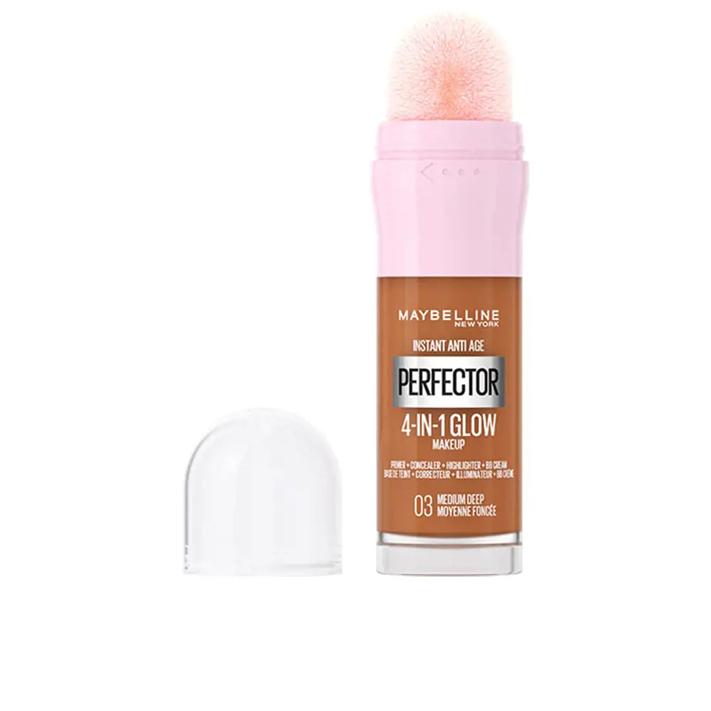 MAYBELLINE-PERFEITORA ANTI-IDADE INSTANTÂNEA GLOW 03 MÉDIO ESCURO 20 ml-DrShampoo - Perfumaria e Cosmética