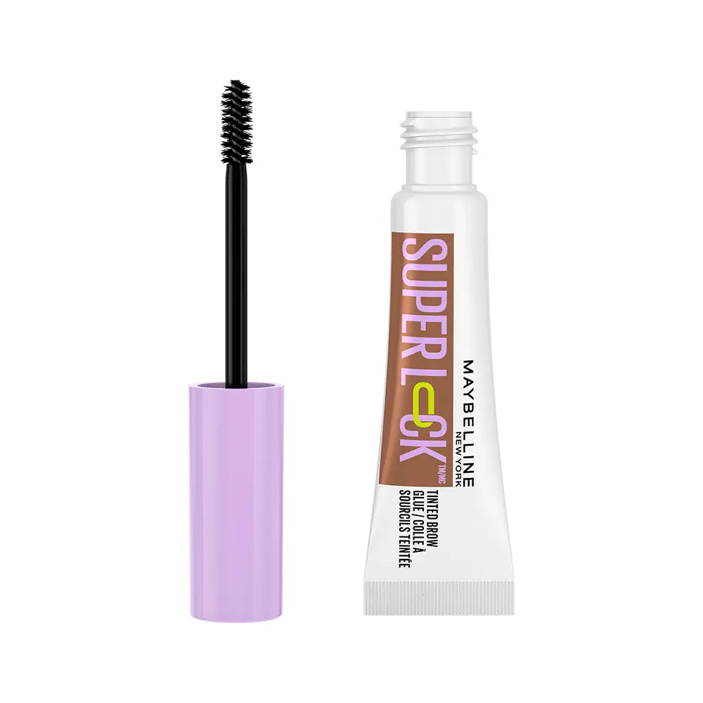 MAYBELLINE-SUPER LOCK gel fixador de sobrancelhas Marrom Médio 8 gr.-DrShampoo - Perfumaria e Cosmética