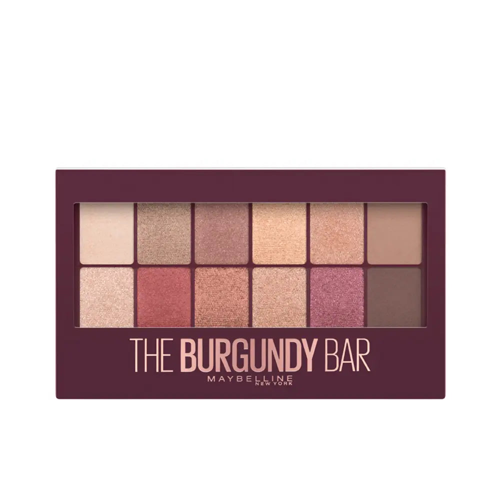 MAYBELLINE-paleta de sombras THE BURGUNDY BAR 04 bordô 96 gr-DrShampoo - Perfumaria e Cosmética