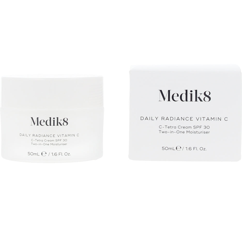 MEDIK8-DAILY RADIANCE VITAMINE C creme hidratante dois em um c-tetra FPS 30 50 ml-DrShampoo - Perfumaria e Cosmética