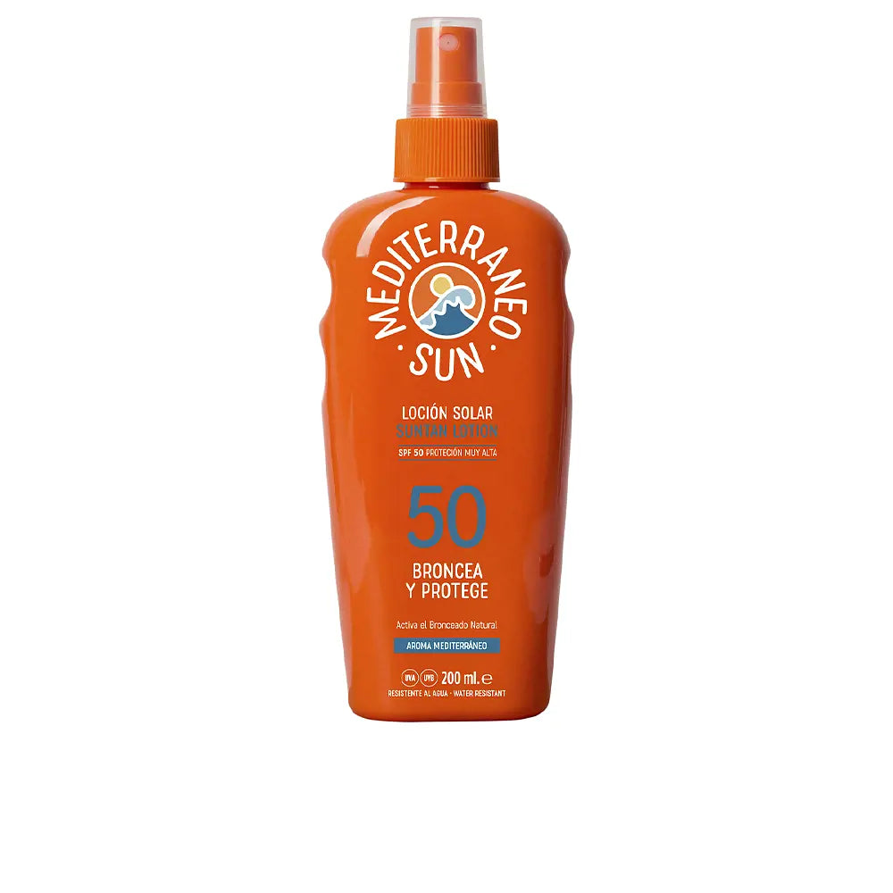 MEDITERRANEO SUN-COCONUT protetor solar bronzeador SPF50 200 ml-DrShampoo - Perfumaria e Cosmética