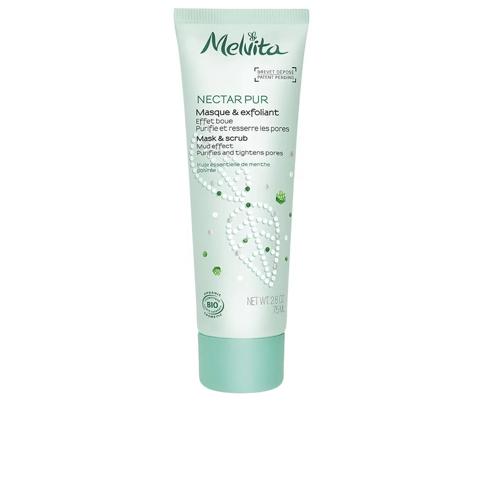 MELVITA-NECTAR PUR Máscara Esfoliante 3 em 1 75 ml.-DrShampoo - Perfumaria e Cosmética