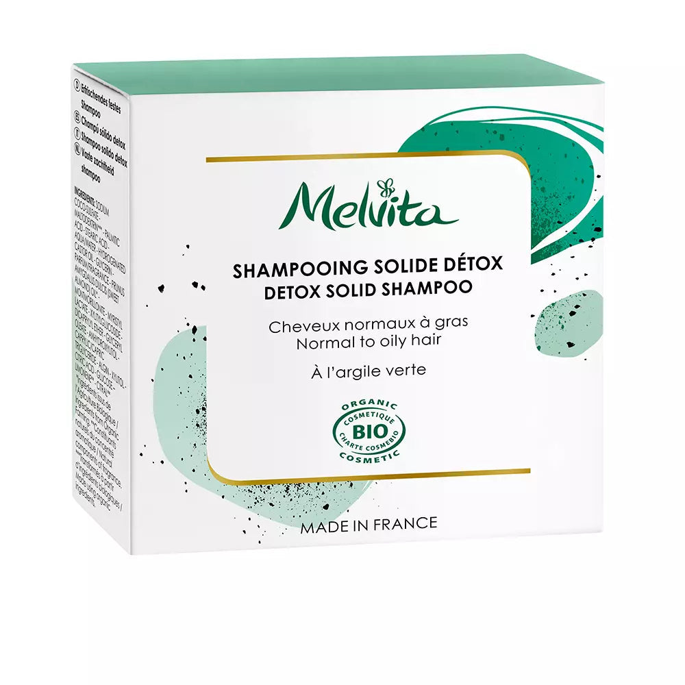 MELVITA-SHAMPOO SÓLIDO DETOX 55 g-DrShampoo - Perfumaria e Cosmética