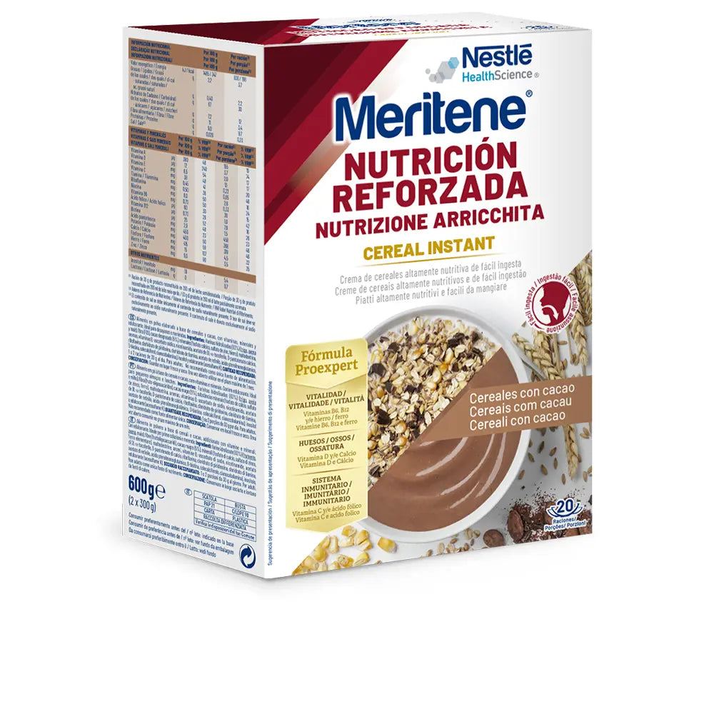 MERITENE-INSTANT CEREAL cereais com cacau 600 gr-DrShampoo - Perfumaria e Cosmética