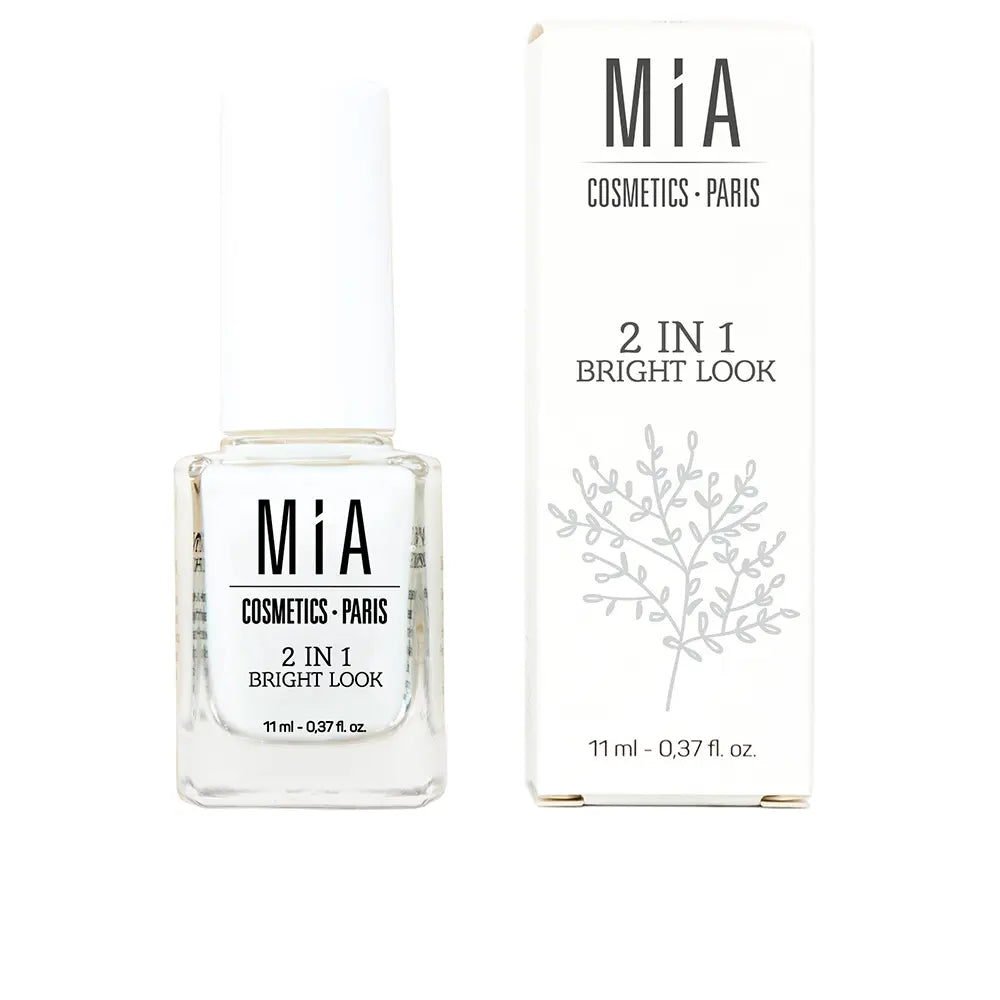 MIA COSMETICS PARIS-Tratamento BRIGHT LOOK 2 EM 1 Unhas 11 ml-DrShampoo - Perfumaria e Cosmética