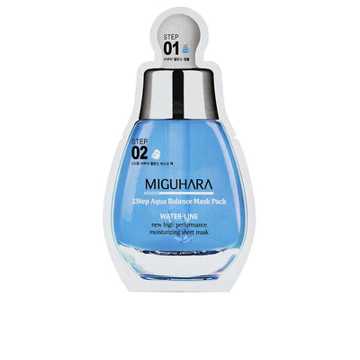 MIGUHARA-Pacote de máscara Aqua Balance de 2 etapas, 2 unidades-DrShampoo - Perfumaria e Cosmética