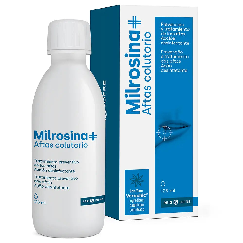 MILROSINA-MILROSINA+ antisséptico bucal para candidíase 125 ml.-DrShampoo - Perfumaria e Cosmética