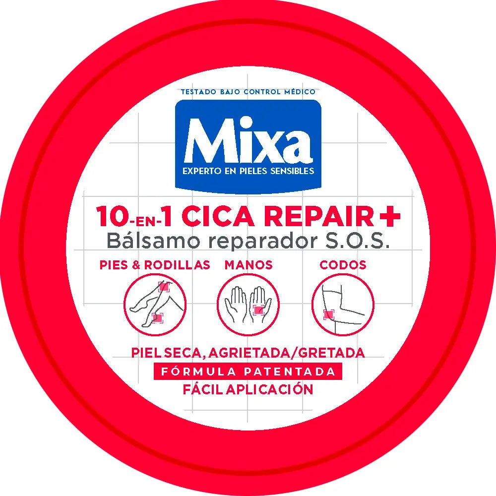 MIXA-Bálsamo Reparador SOS UREA CICA REPAIR+ 150 ml-DrShampoo - Perfumaria e Cosmética