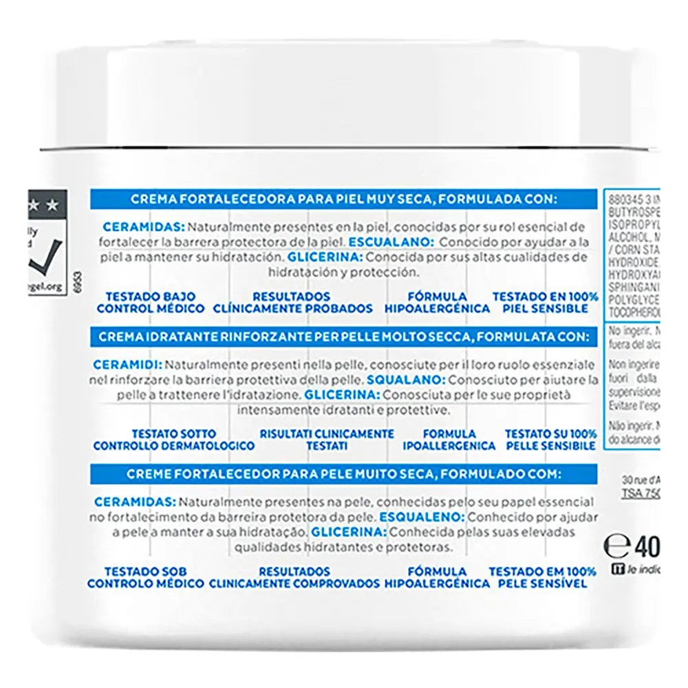 MIXA-MIXA CERAMIDE PROTECT creme fortalecedor para pele muito seca 400 ml-DrShampoo - Perfumaria e Cosmética