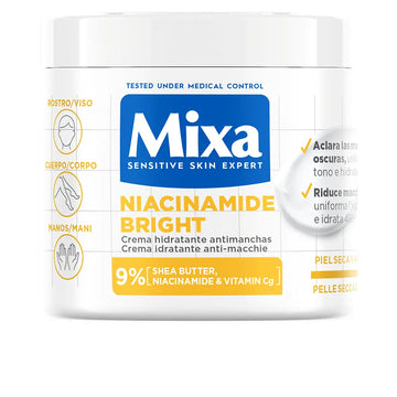 MIXA-MIXA NIACINAMIDE BRIGHT hidratante anti-manchas para pele seca e opaca 400 ml-DrShampoo - Perfumaria e Cosmética Imagem principal do produto