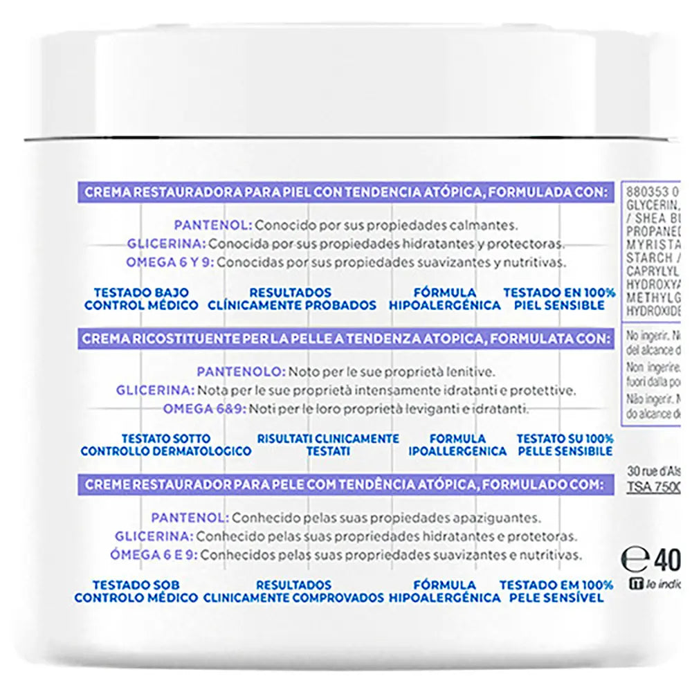 MIXA-MIXA PANTHENOL COMFORT creme restaurador para pele com tendência atópica 400 ml-DrShampoo - Perfumaria e Cosmética