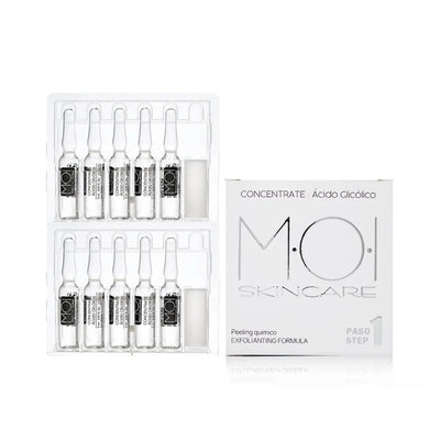 MOI-Ampolas faciais de ÁCIDO GLICÓLICO 10 x 2 ml-DrShampoo - Perfumaria e Cosmética