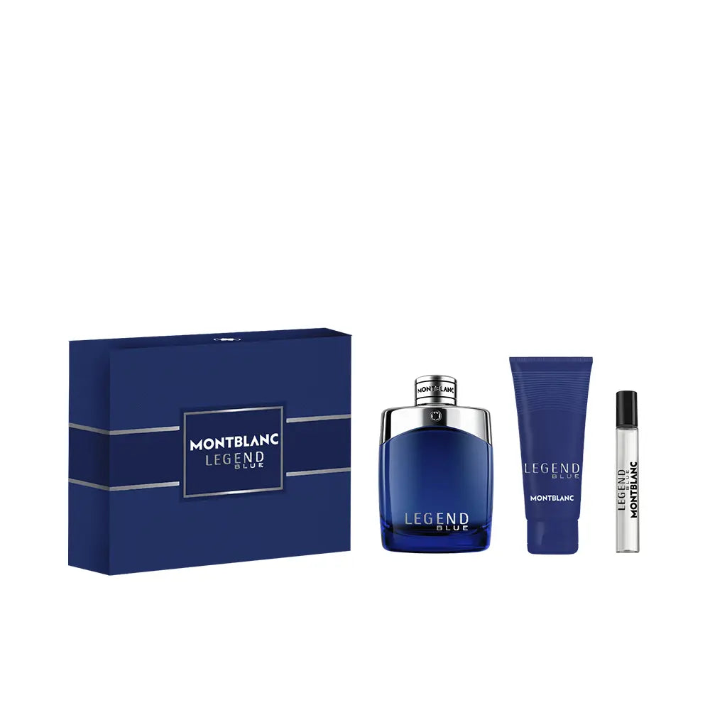 MONTBLANC-CAPA LEGEND BLUE 3 unidades.-DrShampoo - Perfumaria e Cosmética