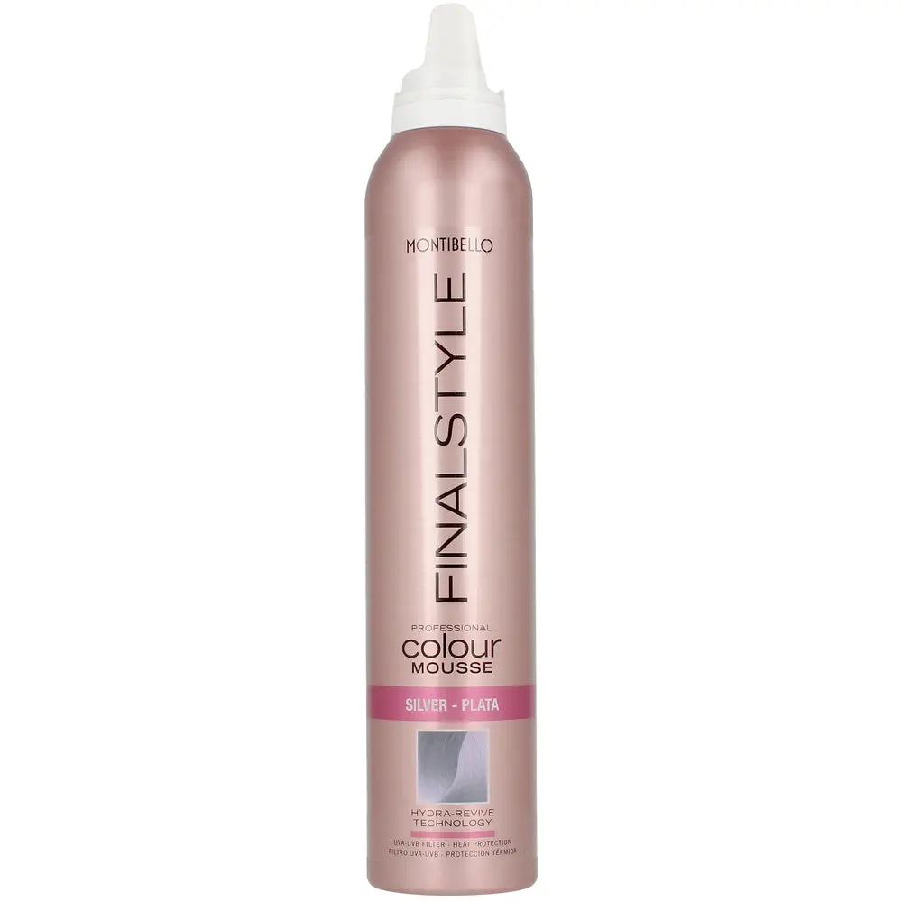 MONTIBELLO-FINALSTYLE espuma colorida prata 320 ml.-DrShampoo - Perfumaria e Cosmética