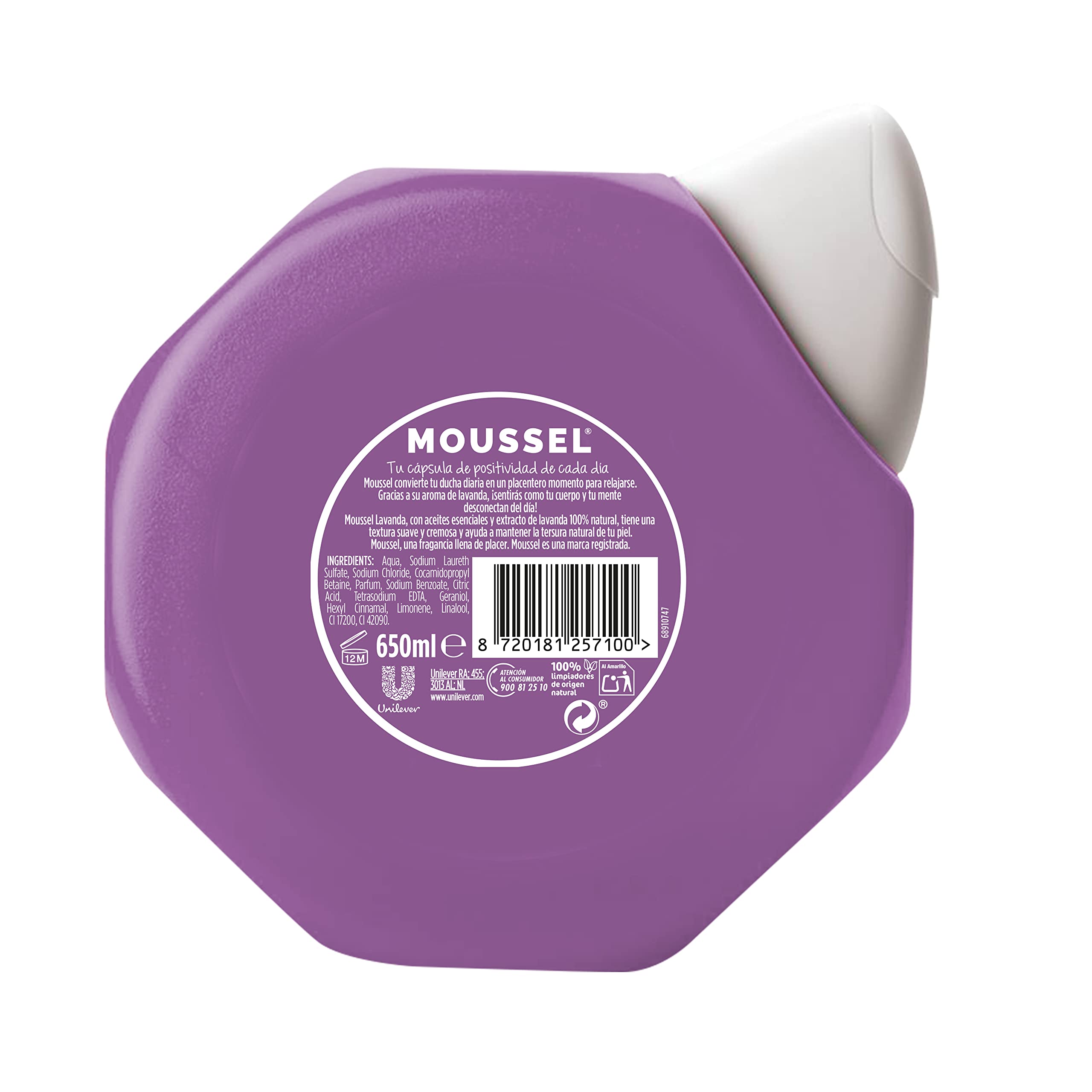 MOUSSEL-GEL DE DUCHA RELAXANTE MOUSSEL LAVANDA 650 ml.-DrShampoo - Perfumaria e Cosmética