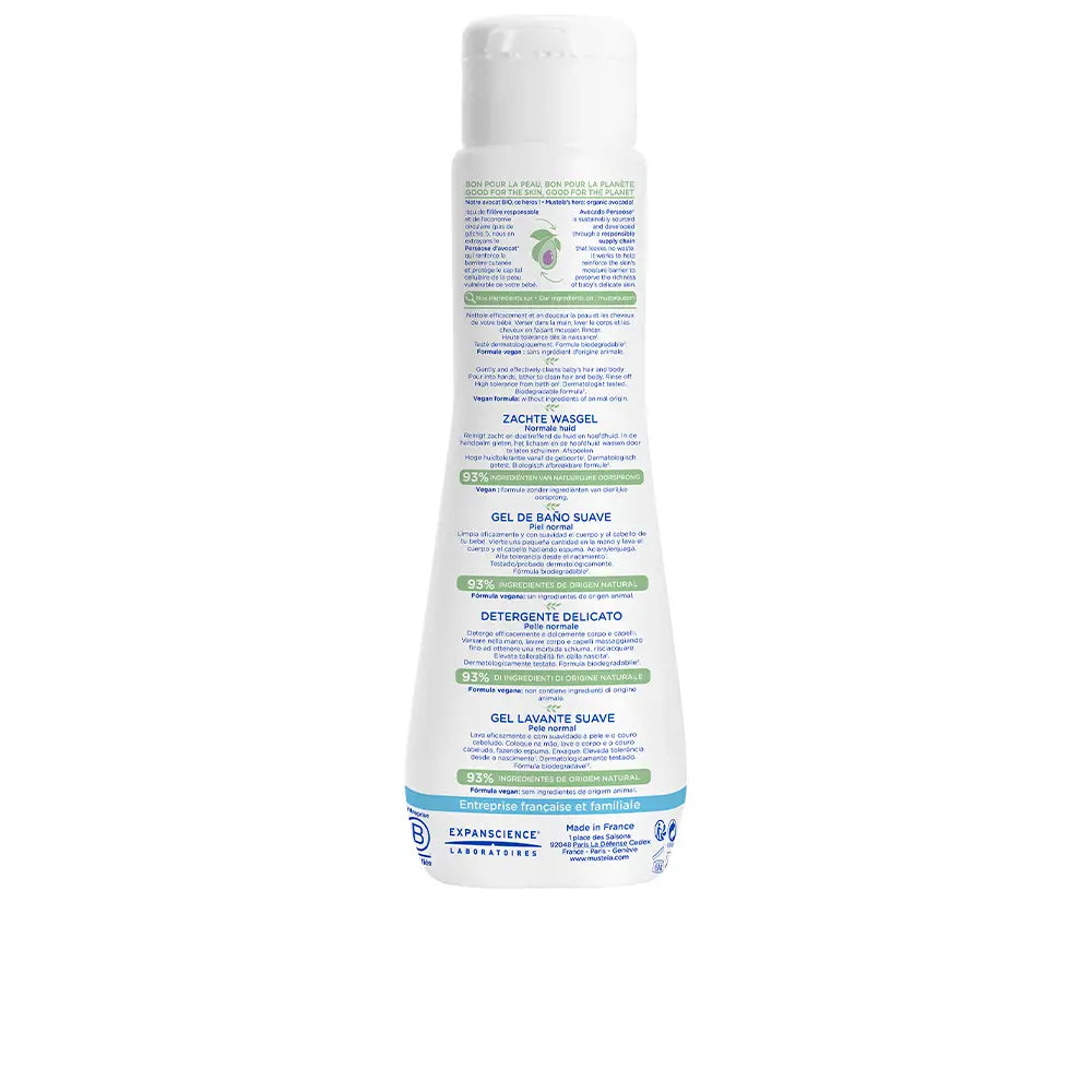 MUSTELA-BÉBÉ gel de limpeza suave cabelo e corpo 200 ml-DrShampoo - Perfumaria e Cosmética