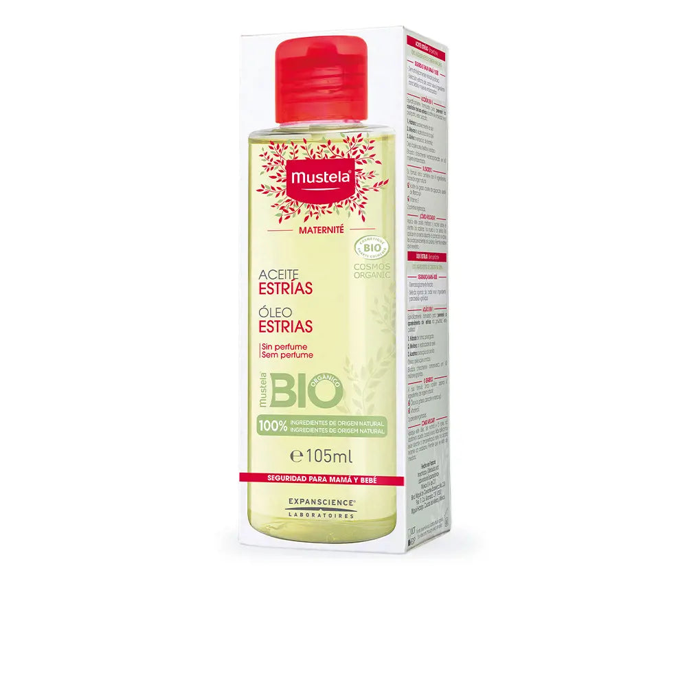 MUSTELA-Bio Óleo Orgânico para Estrias 105ml-DrShampoo - Perfumaria e Cosmética