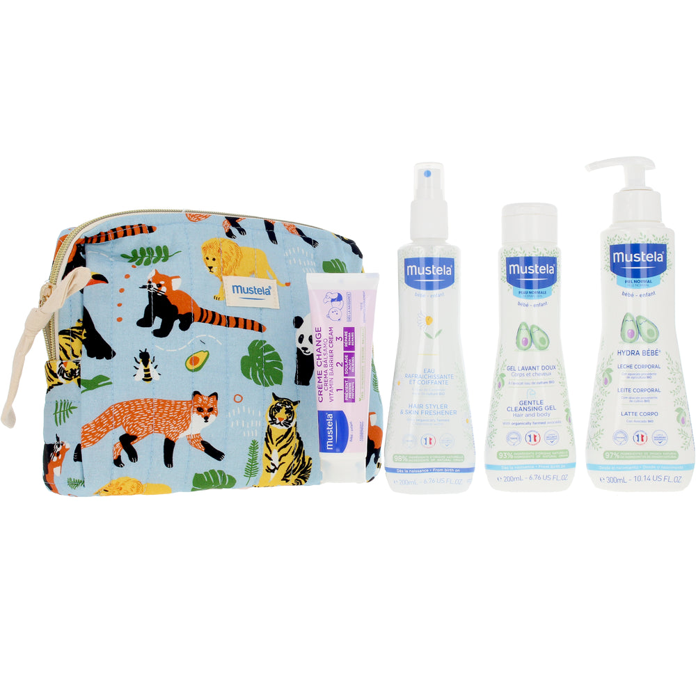 MUSTELA-Nécessaire Baby-Boy Jungle 5 peças-DrShampoo - Perfumaria e Cosmética