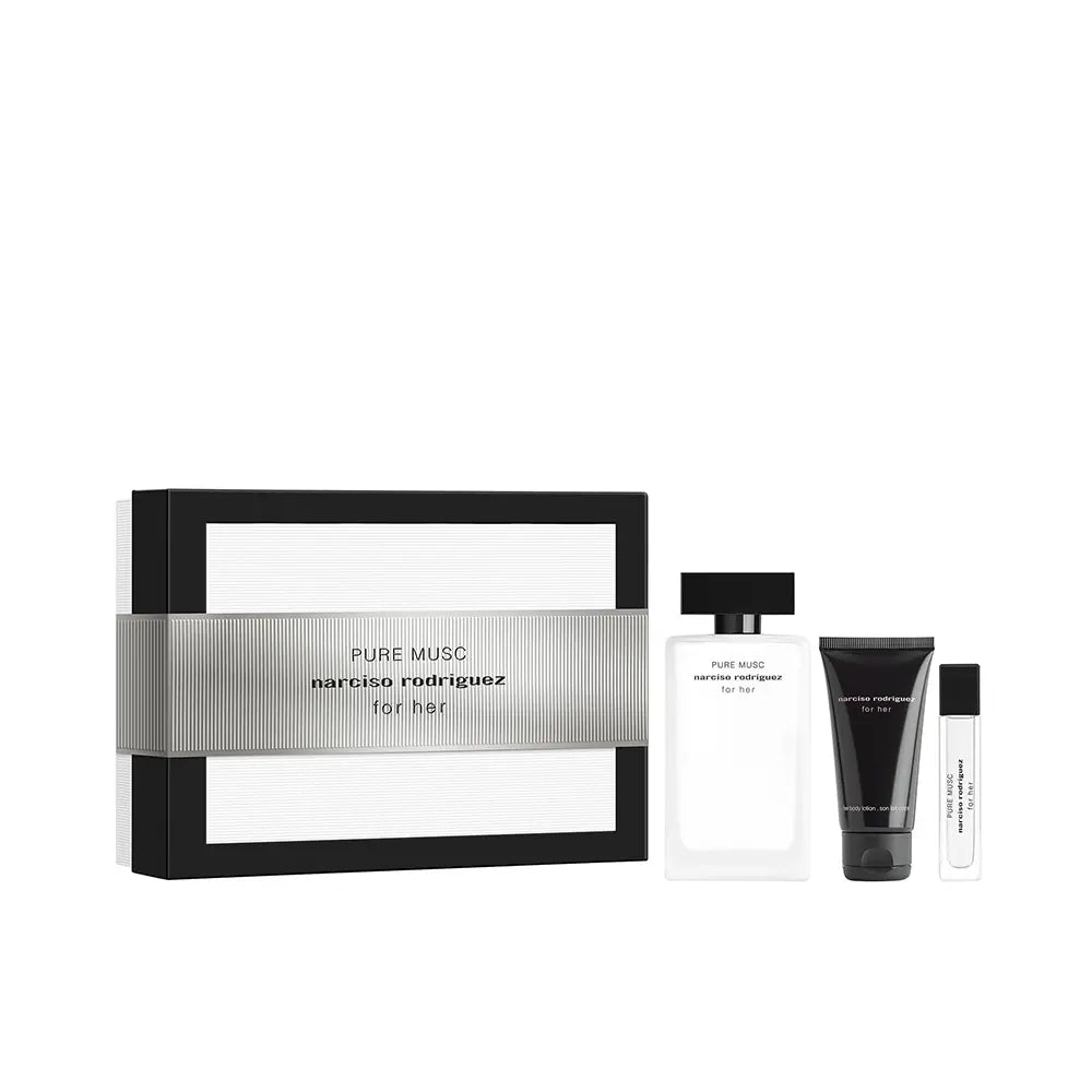 NARCISO RODRIGUEZ-FOR HER PURE MUSC ESTUCHE 3 pz.-DrShampoo - Perfumaria e Cosmética