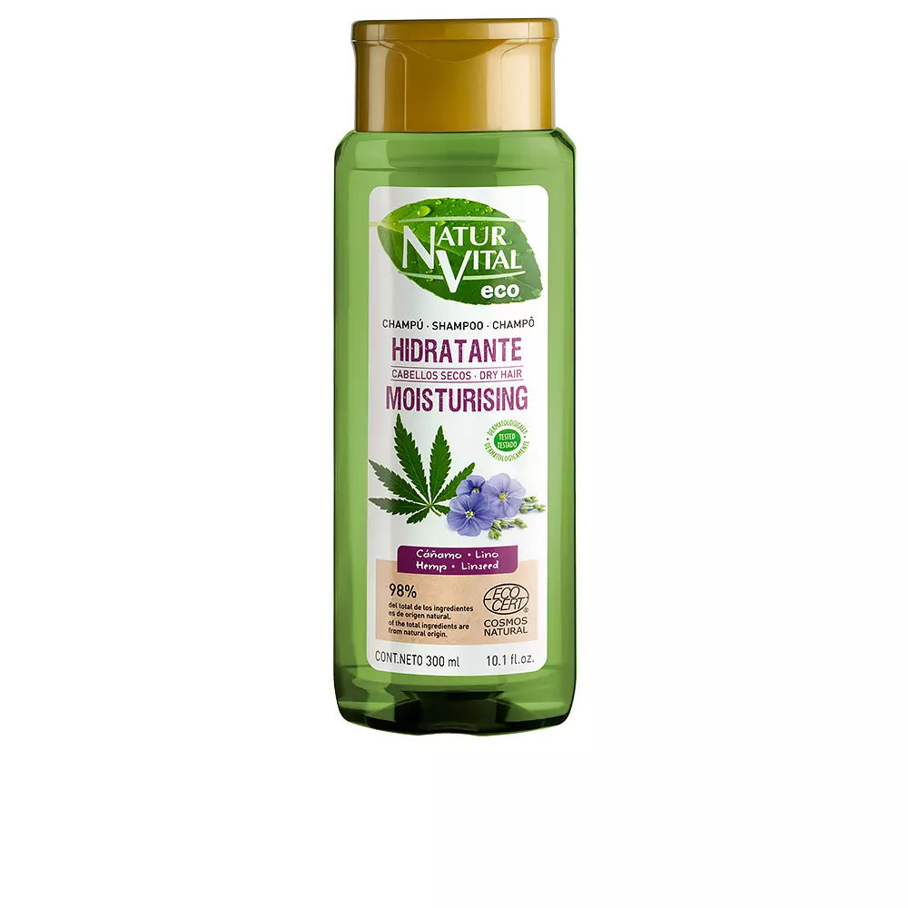 NATUR VITAL-Champô ECO HIDRATANTE de cânhamo e linho 300 ml-DrShampoo - Perfumaria e Cosmética