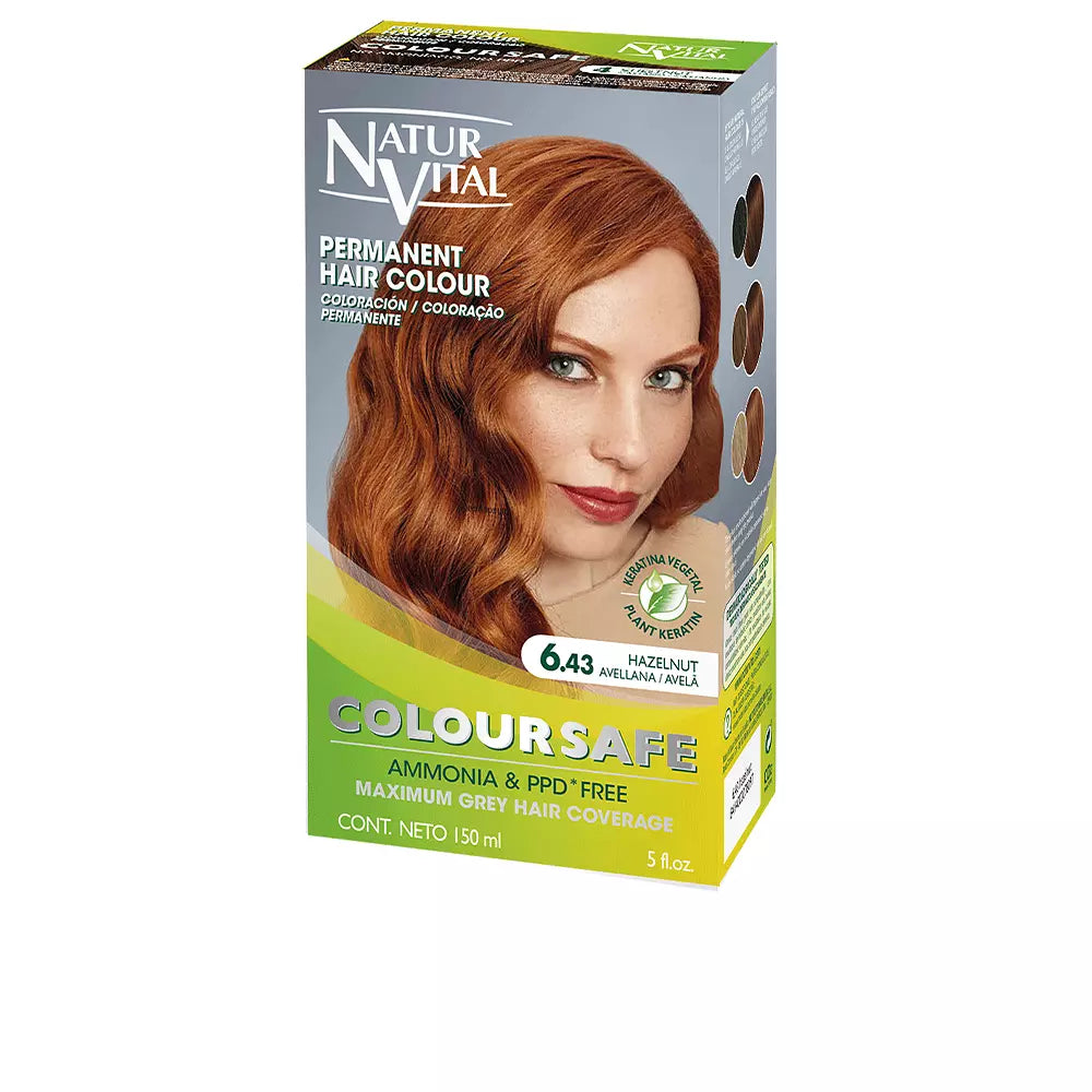 NATUR VITAL-Coloração permanente COLOURSAFE 643 avelã 150 ml-DrShampoo - Perfumaria e Cosmética