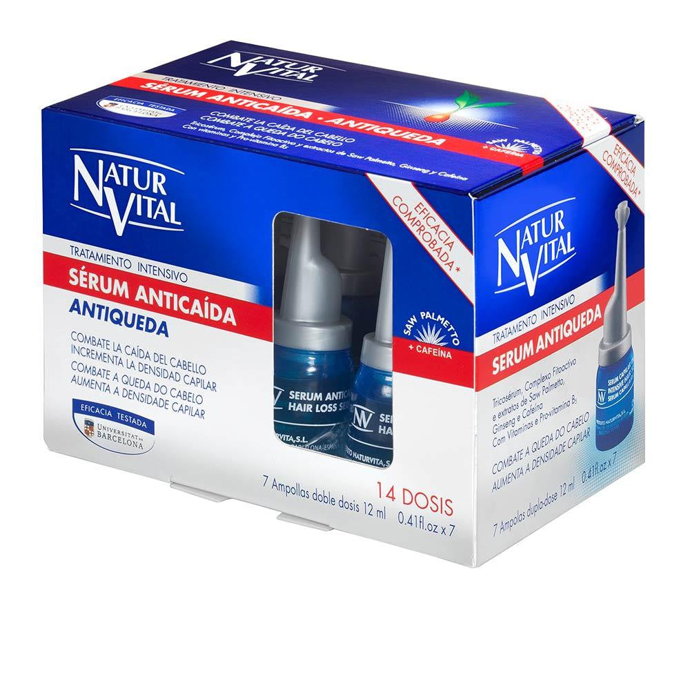 NATUR VITAL-SERUM ANTI-Queda Tratamento intensivo 7 ampolas x 12 ml-DrShampoo - Perfumaria e Cosmética