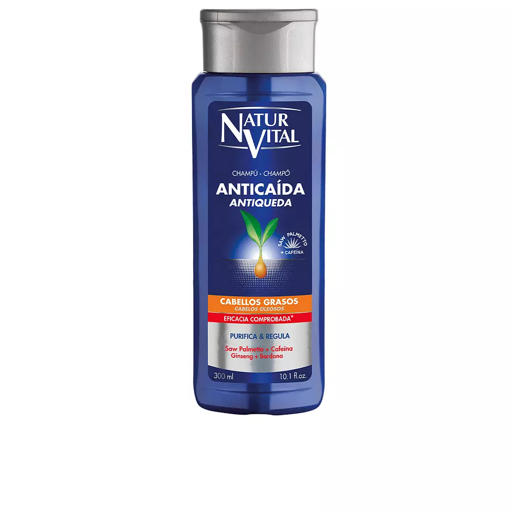 NATUR VITAL-SHAMPOO ANTI QUEDA cabelo oleoso 300 +100 ml-DrShampoo - Perfumaria e Cosmética