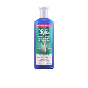 NATUR VITAL-Shampoo Refrescante ANTI-QUEDA 300 ml-DrShampoo - Perfumaria e Cosmética Imagem principal do produto