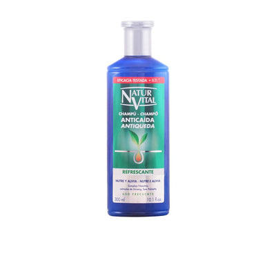 NATUR VITAL-Shampoo Refrescante ANTI-QUEDA 300 ml-DrShampoo - Perfumaria e Cosmética