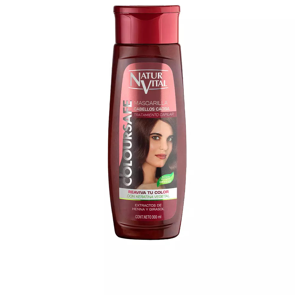 NATUR VITAL-máscara COLOURSAFE mogno 300 ml-DrShampoo - Perfumaria e Cosmética Imagem principal do produto