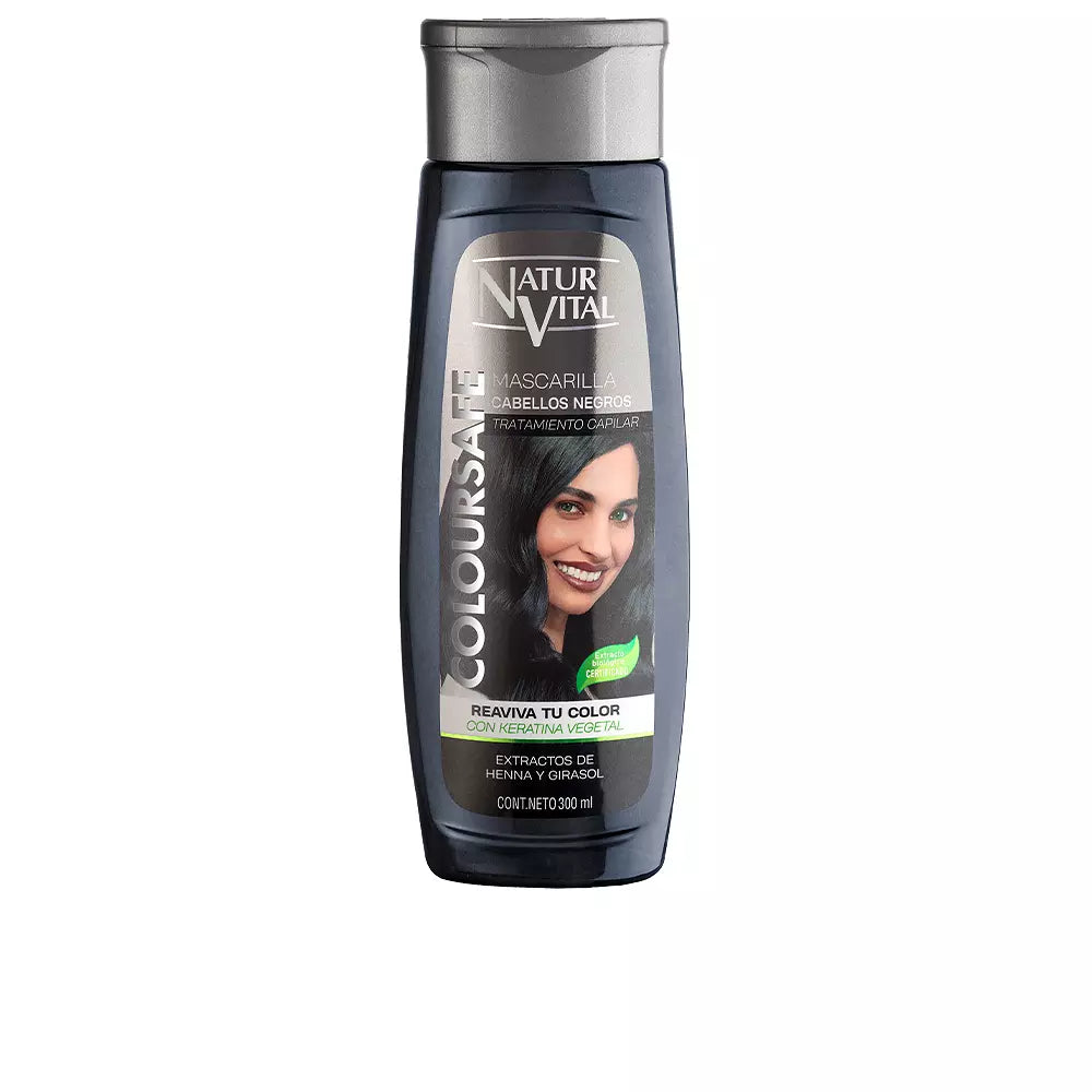 NATUR VITAL-máscara COLOURSAFE preto 300 ml-DrShampoo - Perfumaria e Cosmética