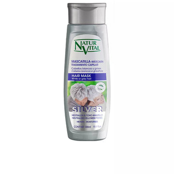 NATUR VITAL-máscara SILVER cabelos brancos ou grisalhos 300 ml-DrShampoo - Perfumaria e Cosmética Main image