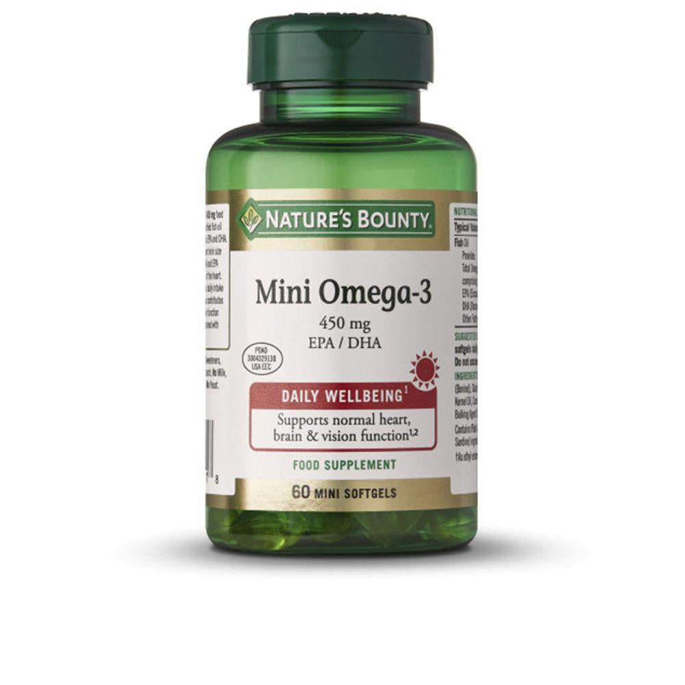 NATURE'S BOUNTY-MINI OMEGA-3 450 mg 60 mini softgels-DrShampoo - Perfumaria e Cosmética