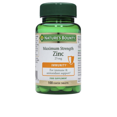 NATURE'S BOUNTY-ZINC 25 mg 100 coated tablets-DrShampoo - Perfumaria e Cosmética