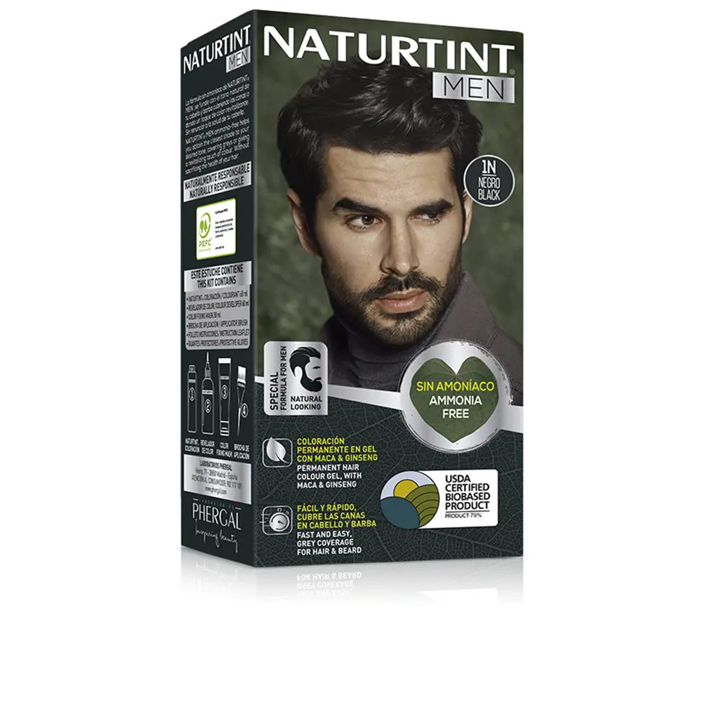 NATURTINT-NATURTINT MEN tintura sem amônia 1N preto 1 u.-DrShampoo - Perfumaria e Cosmética