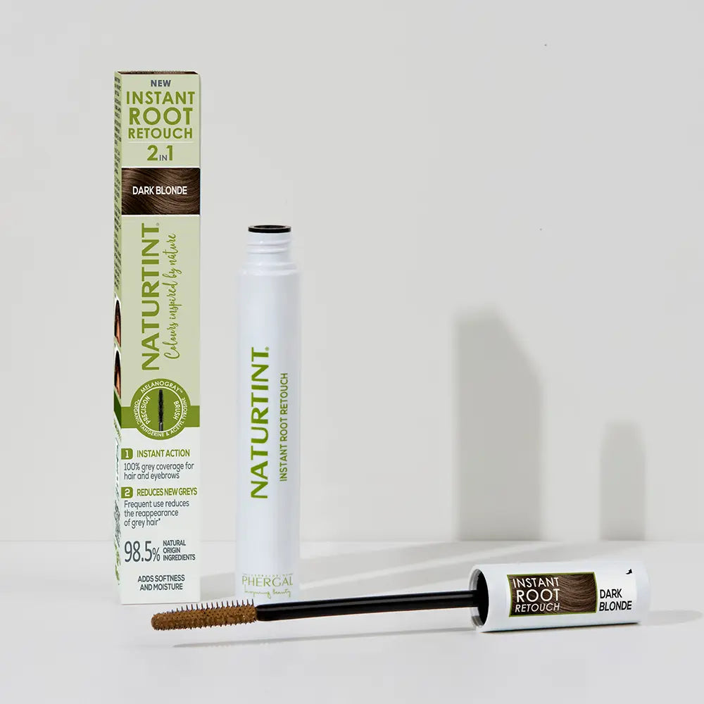 NATURTINT-RETOQUE INSTANTÂNEO DE RAÍZES 2 em 1 retocador temporário de cabelos grisalhos Louro Escuro 10 ml.-DrShampoo - Perfumaria e Cosmética