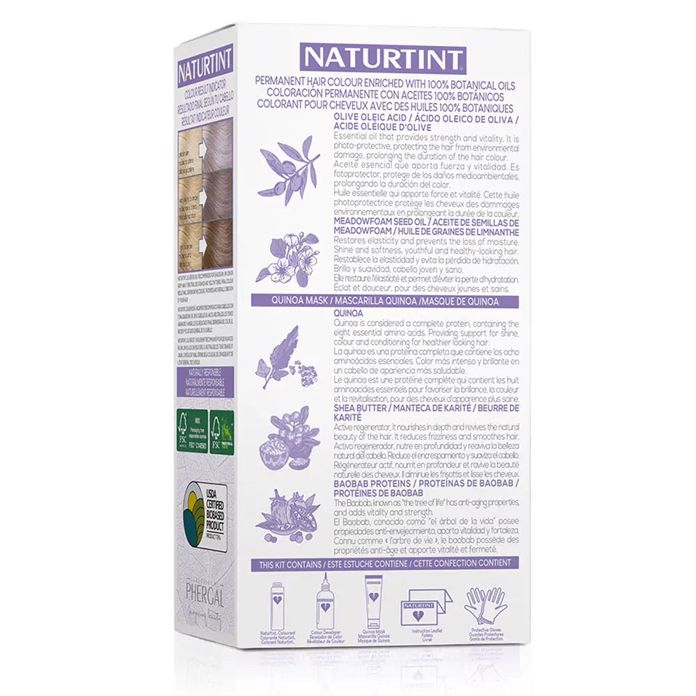 NATURTINT-Tinta tonalizante violeta NATURTINT SILVER 170 ml.-DrShampoo - Perfumaria e Cosmética