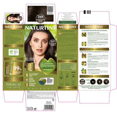 NATURTINT-Tintura NATURTINT sem amônia #3Wn-Natural Radiant Dark Brown 170 ml-DrShampoo - Perfumaria e Cosmética