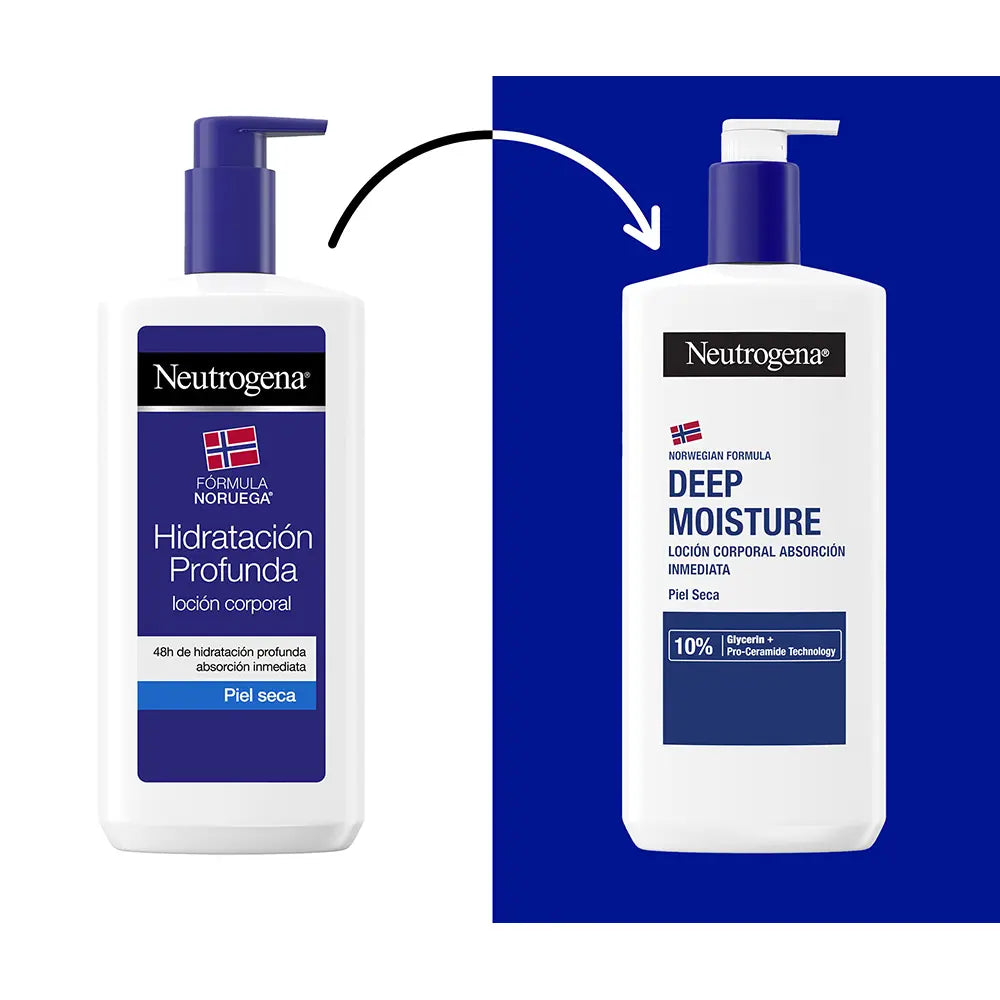 NEUTROGENA-Loção para pele seca PROFUNDA HIDRATAÇÃO pacote 2 x 750 ml-DrShampoo - Perfumaria e Cosmética