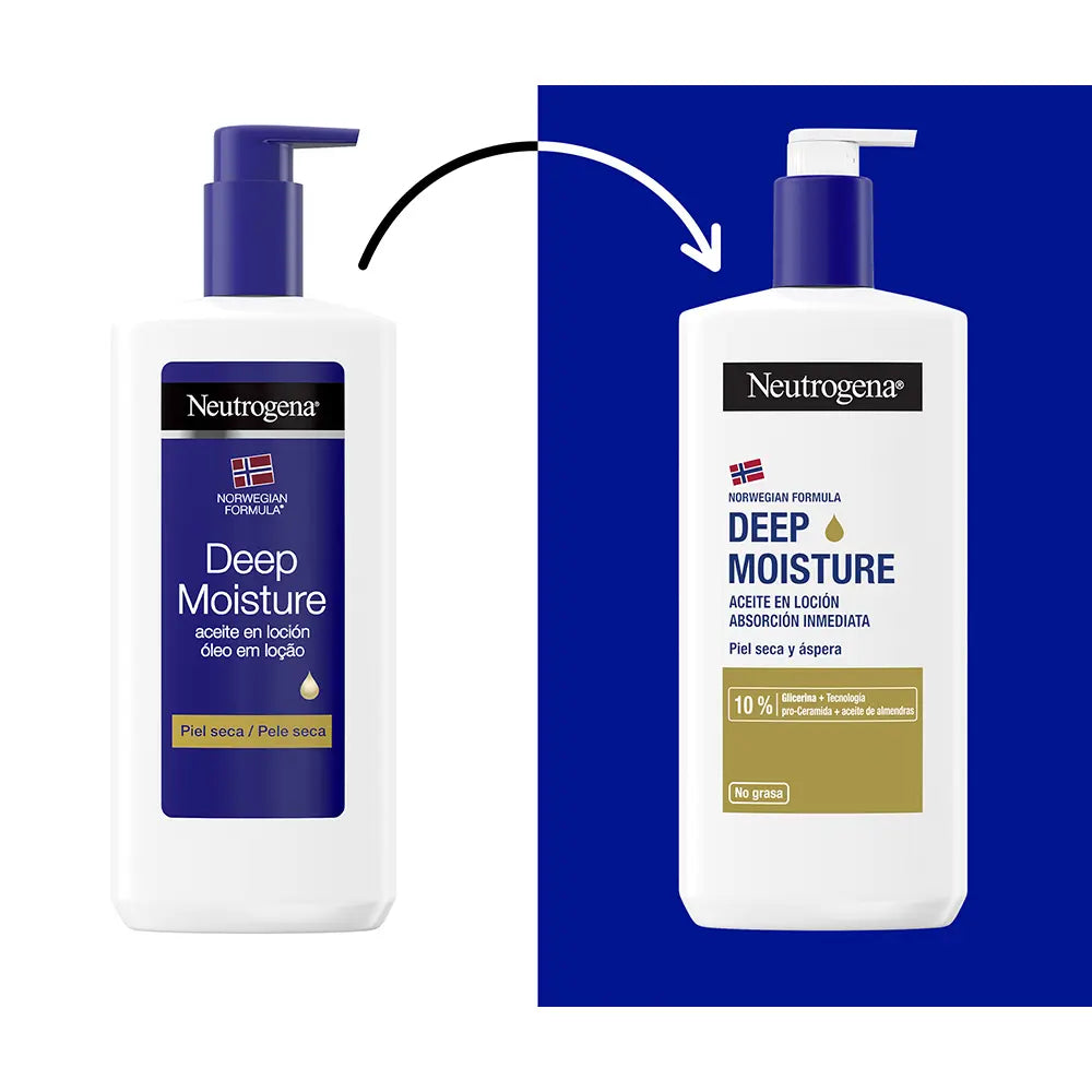 NEUTROGENA-Óleo de loção corporal DEEP MOISTURE 400 ml-DrShampoo - Perfumaria e Cosmética