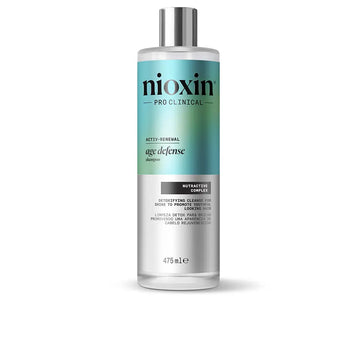 NIOXIN-O shampoo antienvelhecimento AGE DEFENSE purifica o couro cabeludo com niacinamida 475 ml-DrShampoo - Perfumaria e Cosmética Main image