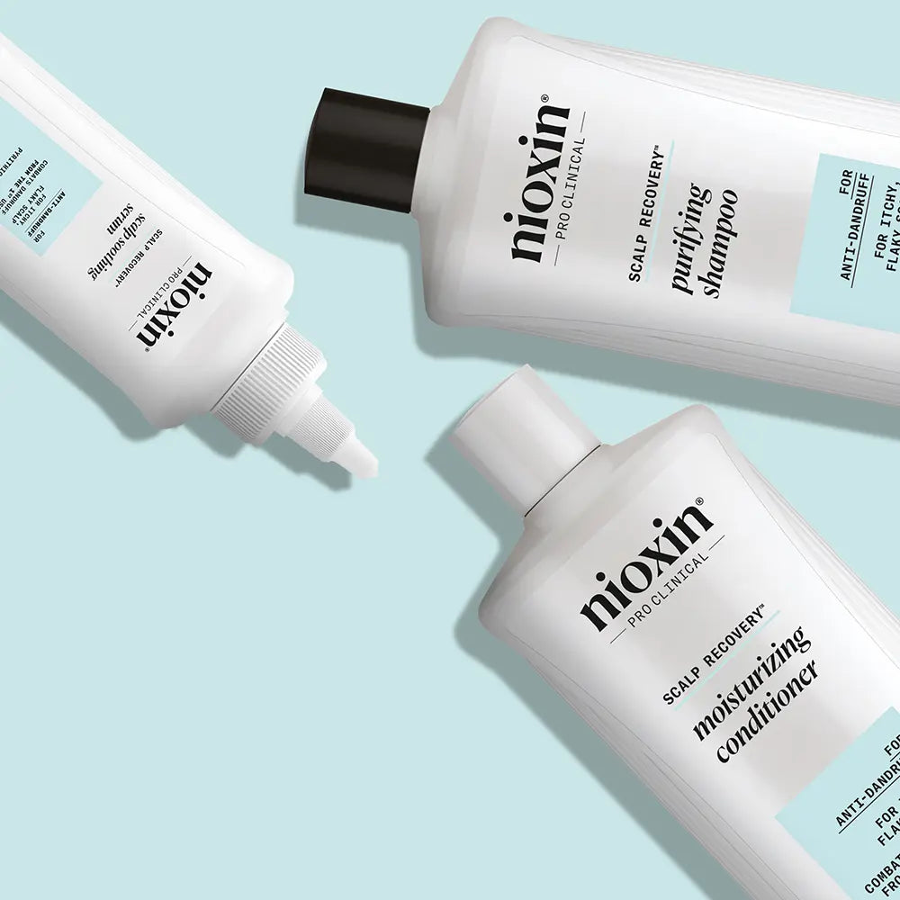 NIOXIN-SCALP RECOVERY - Kit Anticaspa - Couro Cabeludo Escamoso e Coceira 3 u-DrShampoo - Perfumaria e Cosmética