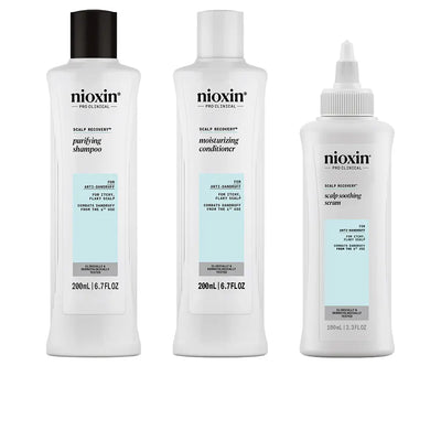 NIOXIN-SCALP RECOVERY - Kit Anticaspa - Couro Cabeludo Escamoso e Coceira 3 u-DrShampoo - Perfumaria e Cosmética